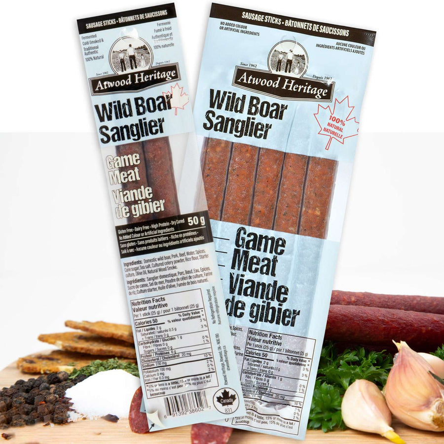 Atwood Heritage 2 Stick Meat Snack Wild Boar 30/50g