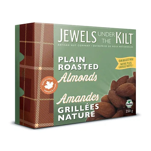 Jewels Under the Kilt Plain Roasted Almonds 5/250g