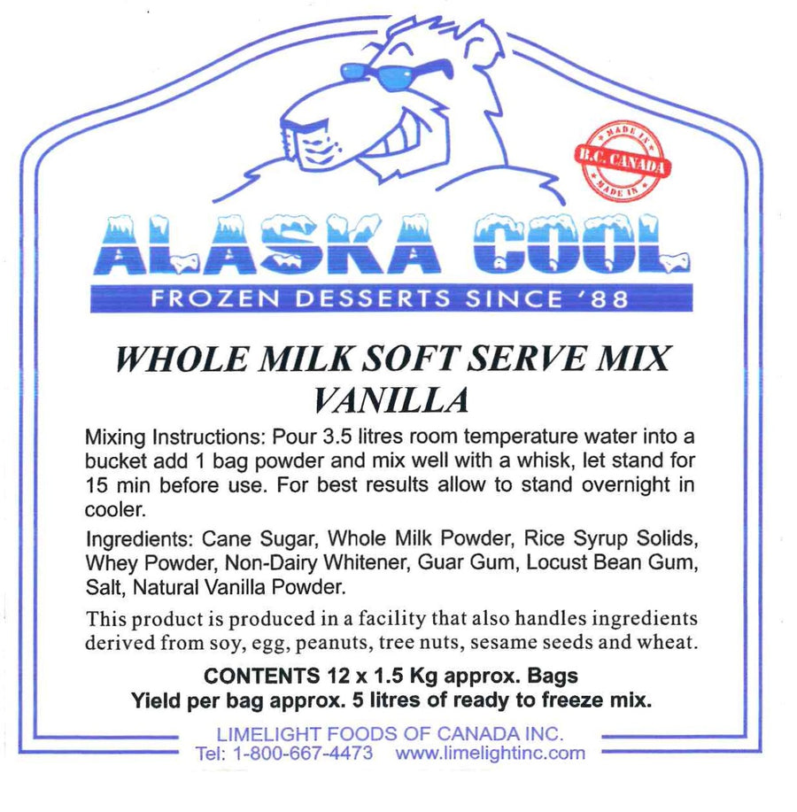 Alaska Cool Soft Serve Mix