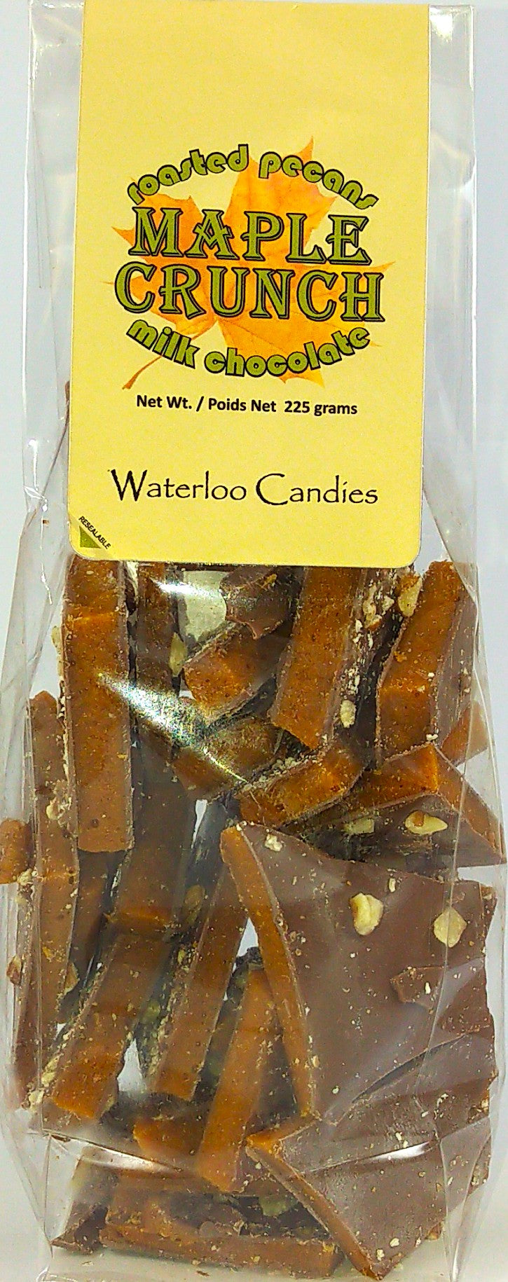 Waterloo Candies Milk Chocolate Maple Crunch 12/225g