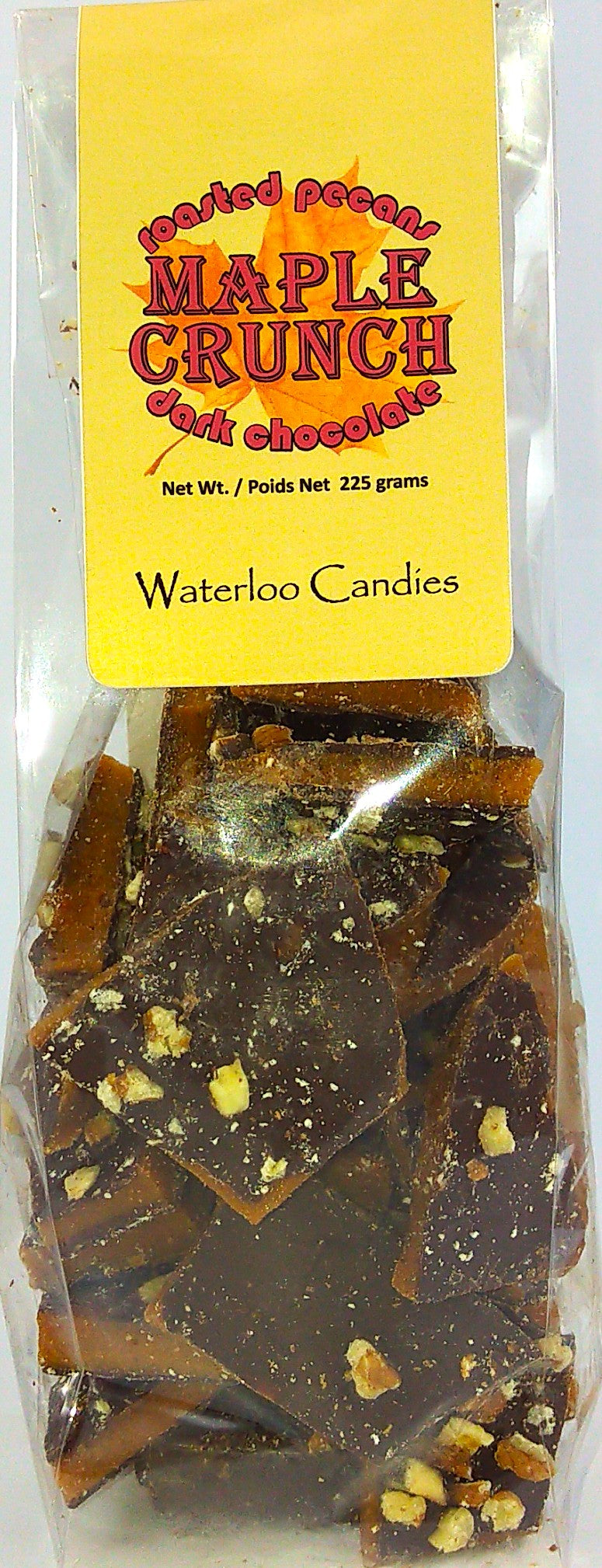 Waterloo Candies Dark Chocolate Maple Crunch 12/225g