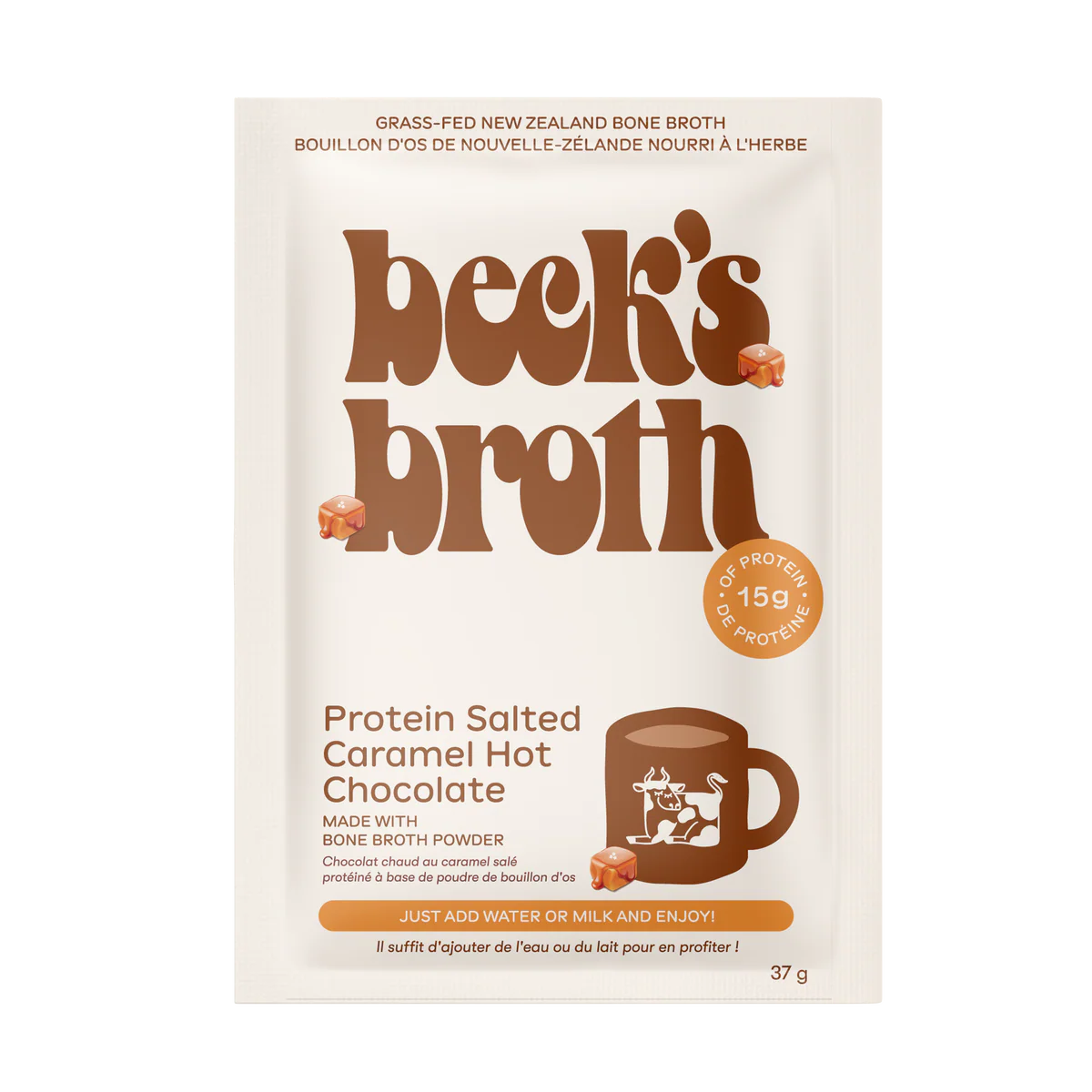 Beck's Broth Salted Caramel Hot Chocolate 12/37g