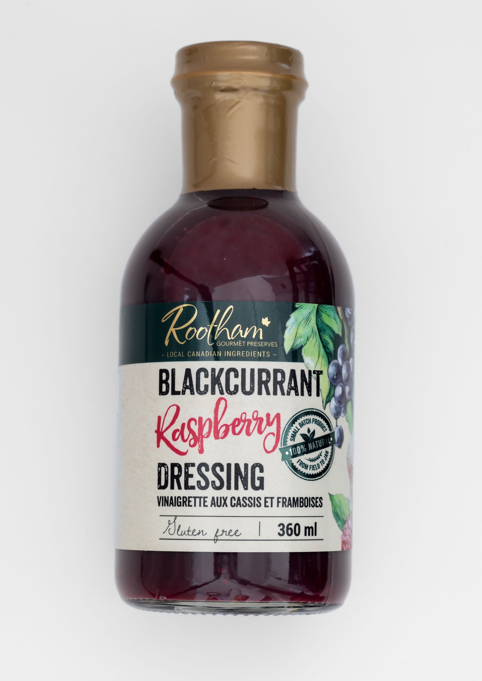 Rootham Black Currant Raspberry Salad Dressing 12/250ml