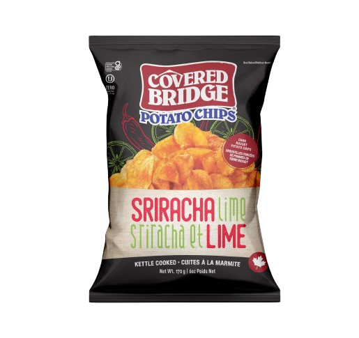 Covered Bridge Chips Sriracha Lime 12/170g