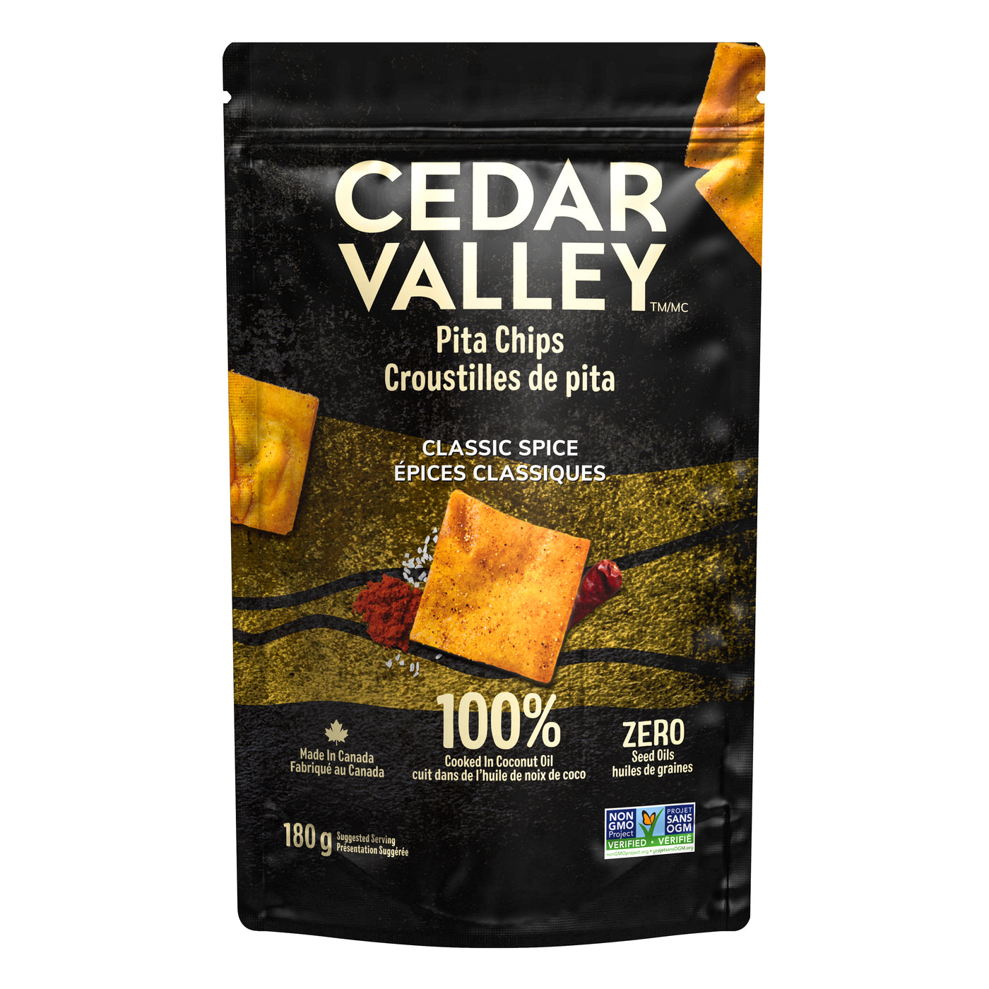 Cedar Valley Pita Chips Classic 12/180g