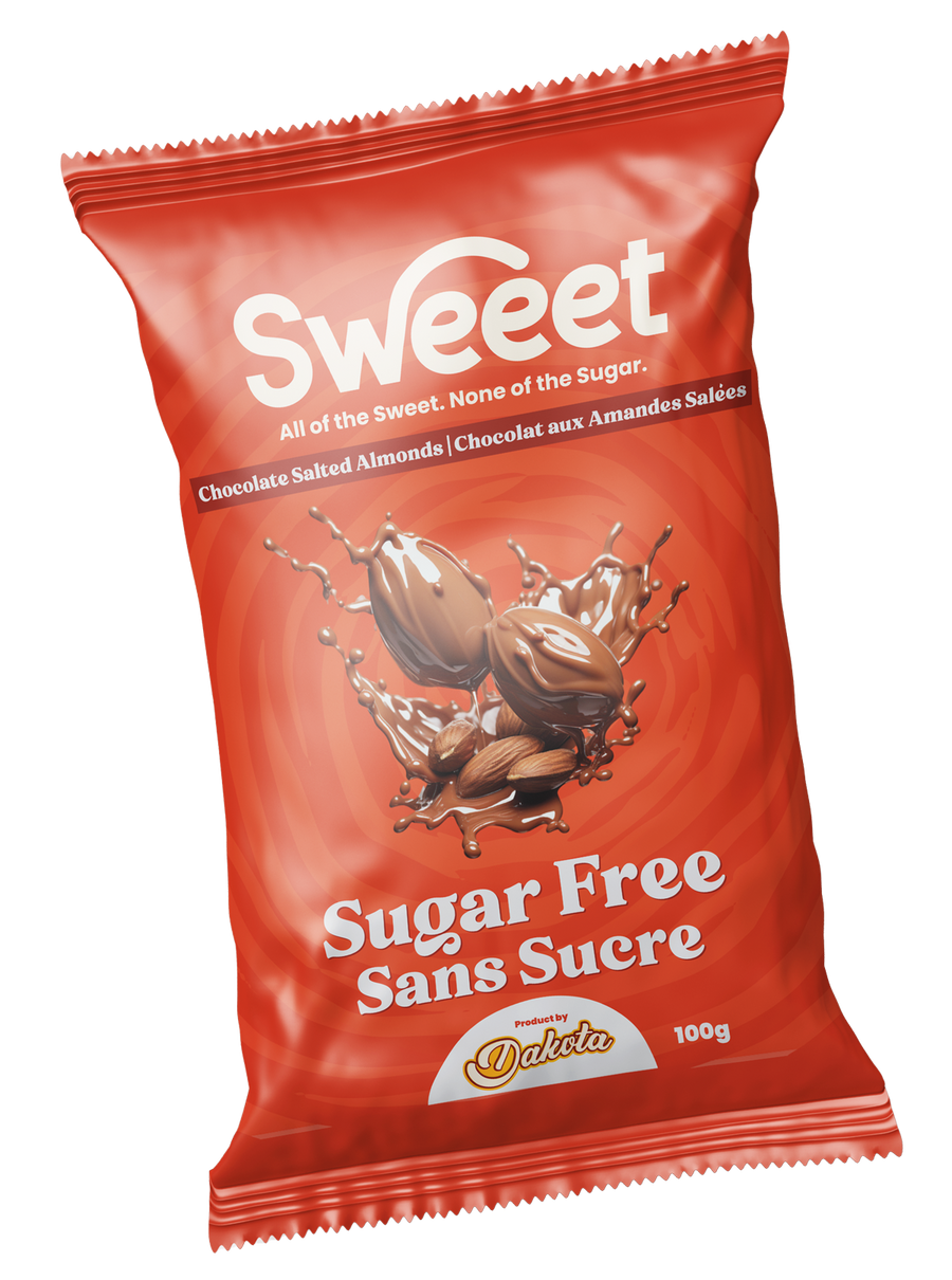 SWEEET Sugar Free Chocolate Salted Almonds 10/80g