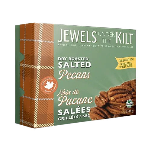 Jewels Under the Kilt Plain Roasted Pecans 5/250g