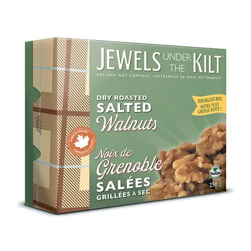 Jewels Under the Kilt Dry Roasted Salted Walnuts 5/250g