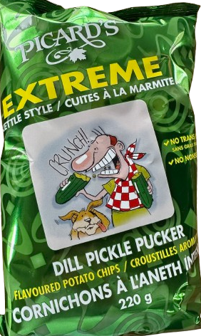 Picard's Chips Dill Pickle Pucker 12/220g