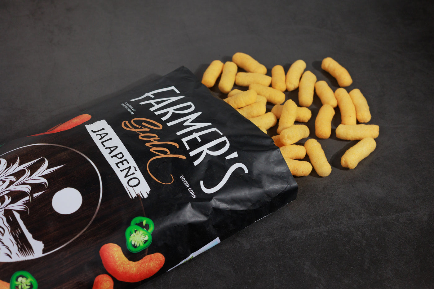 Farmer's Gold Corn Snack Jalapeno 12/200g