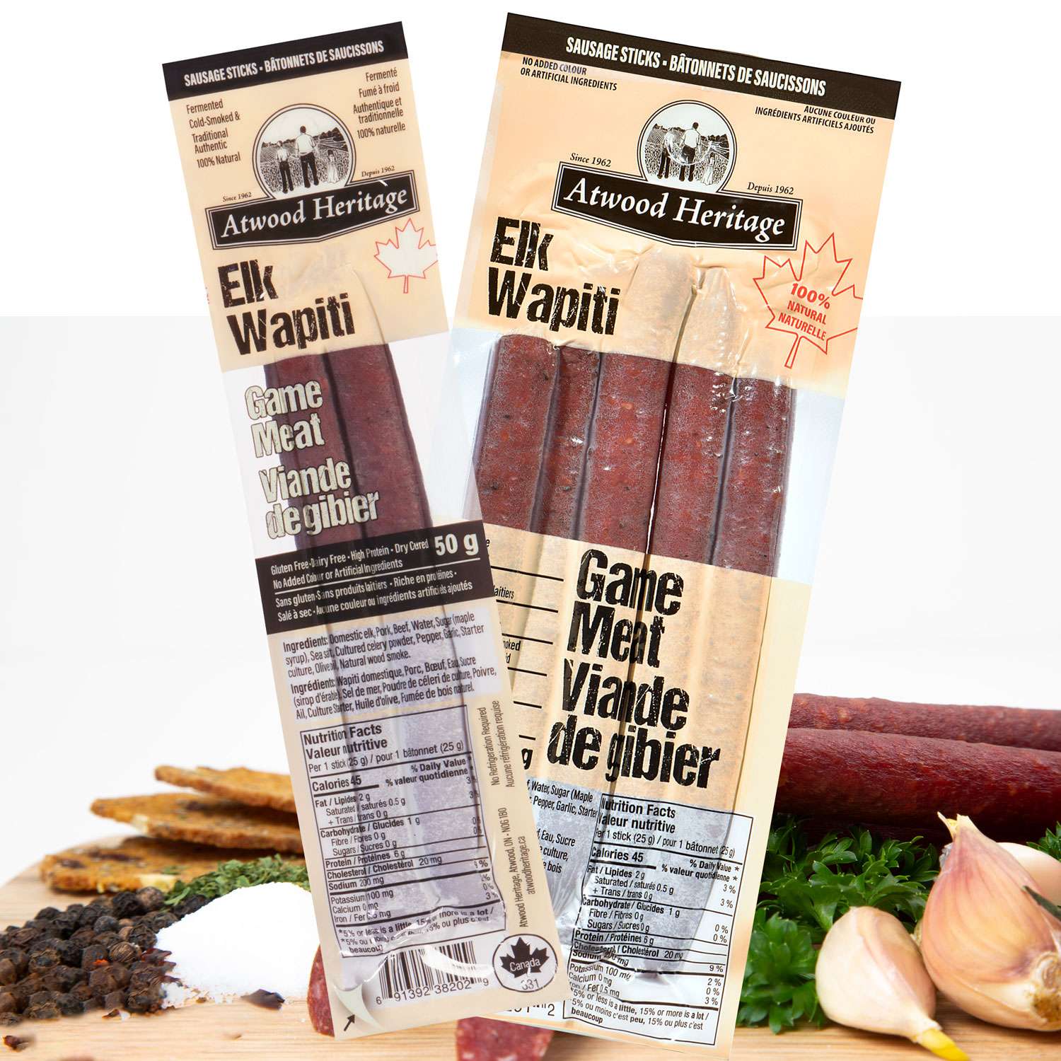 Atwood Heritage 2 Stick Meat Snack Elk 30/50g