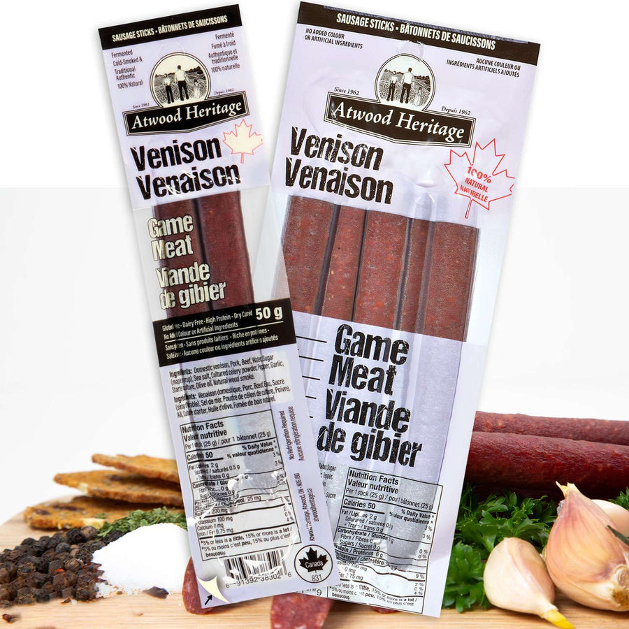 Atwood Heritage 2 Stick Meat Snack Venison 30/50g