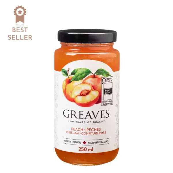 Greaves Peach Jam 12/250ml