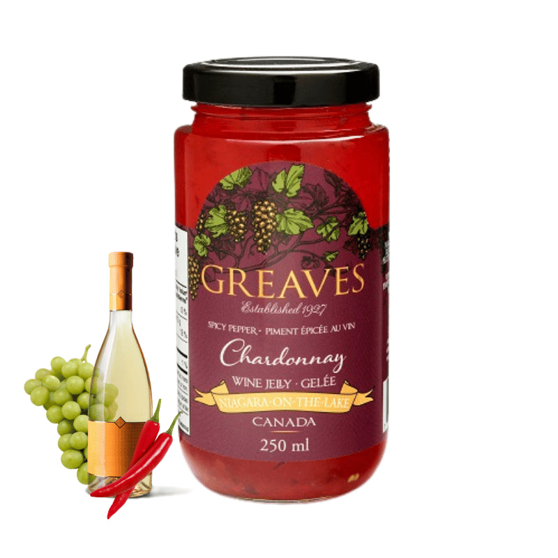 Greaves Spicy Chardonnay Pepper Jelly 12/250ml