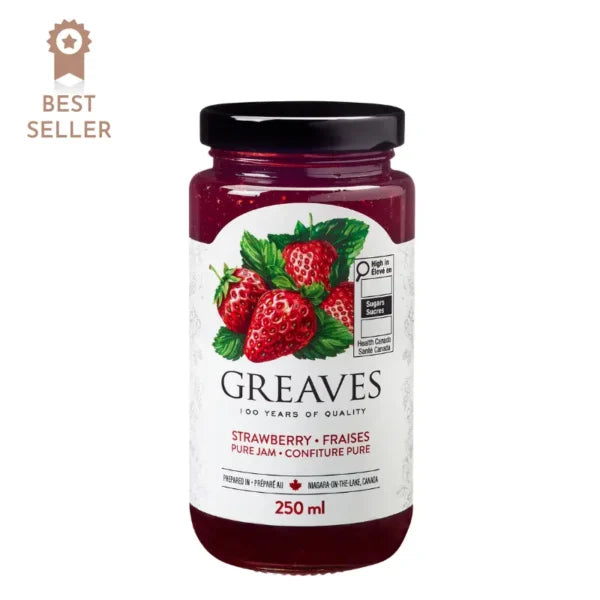 Greaves Strawberry Jam 12/250ml