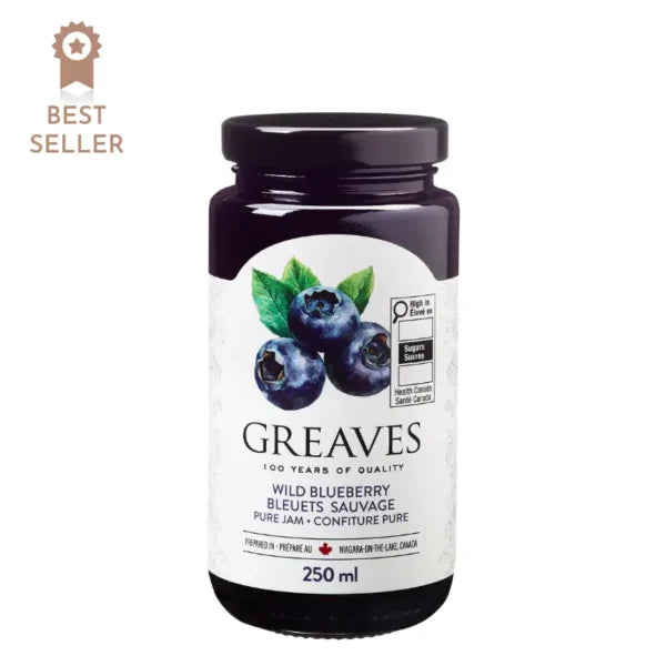 Greaves Blueberry Jam 12/250ml