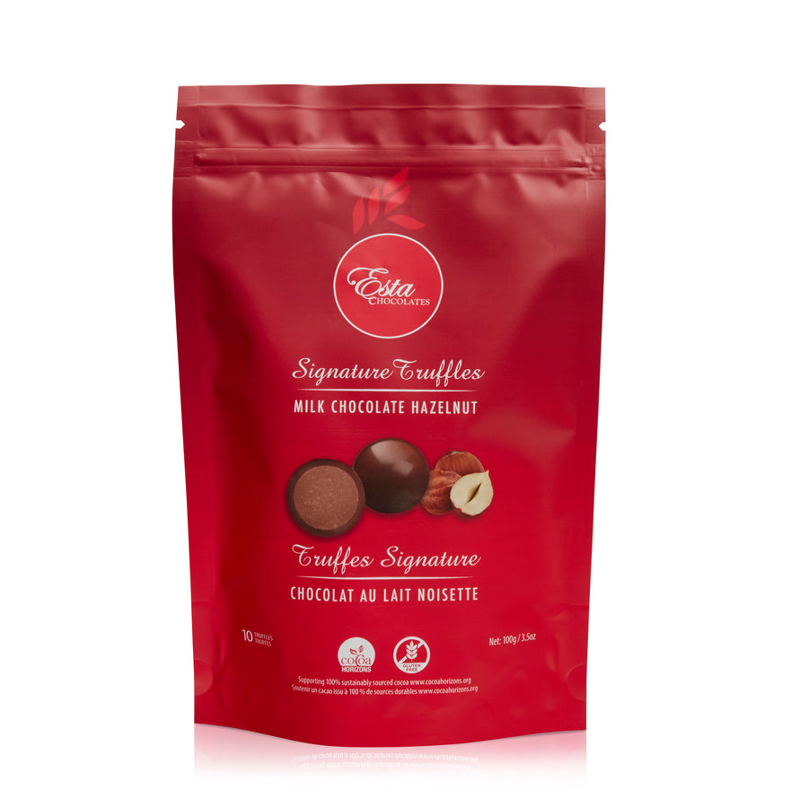 Esta 10 Pieces Milk Chocolate Truffles 12/100g Hazelnut