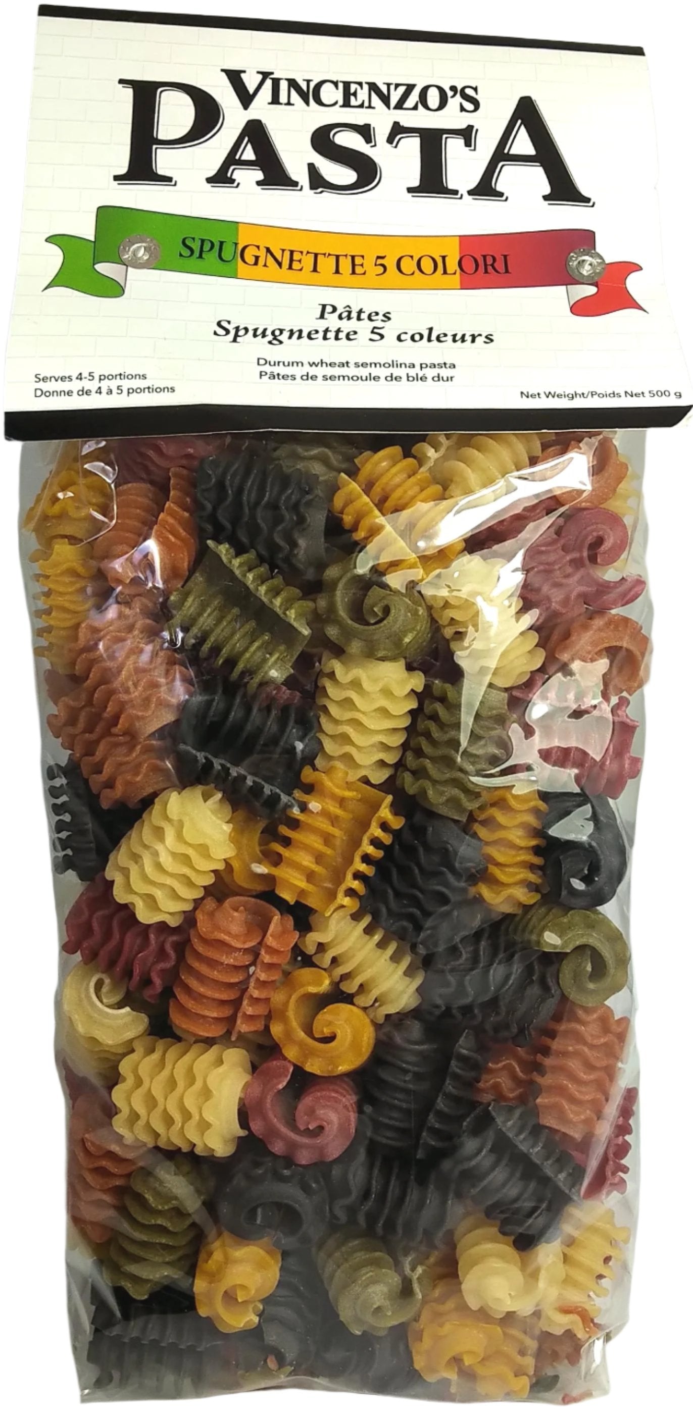 Vincenzo's Pasta 5 Colour Spugnette 12/500g