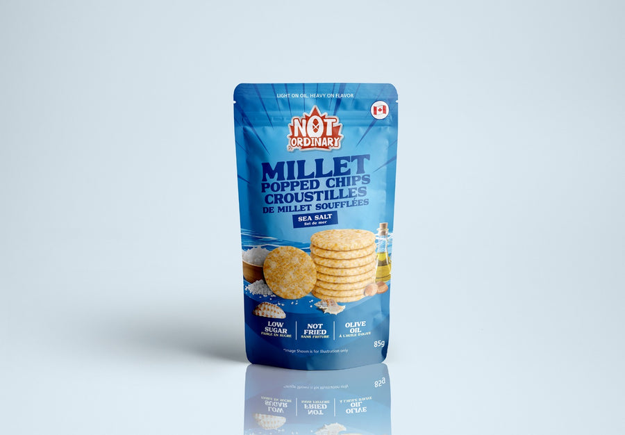 Not Ordinary Chips 16/85g Millet Popped Chips Sea Salt