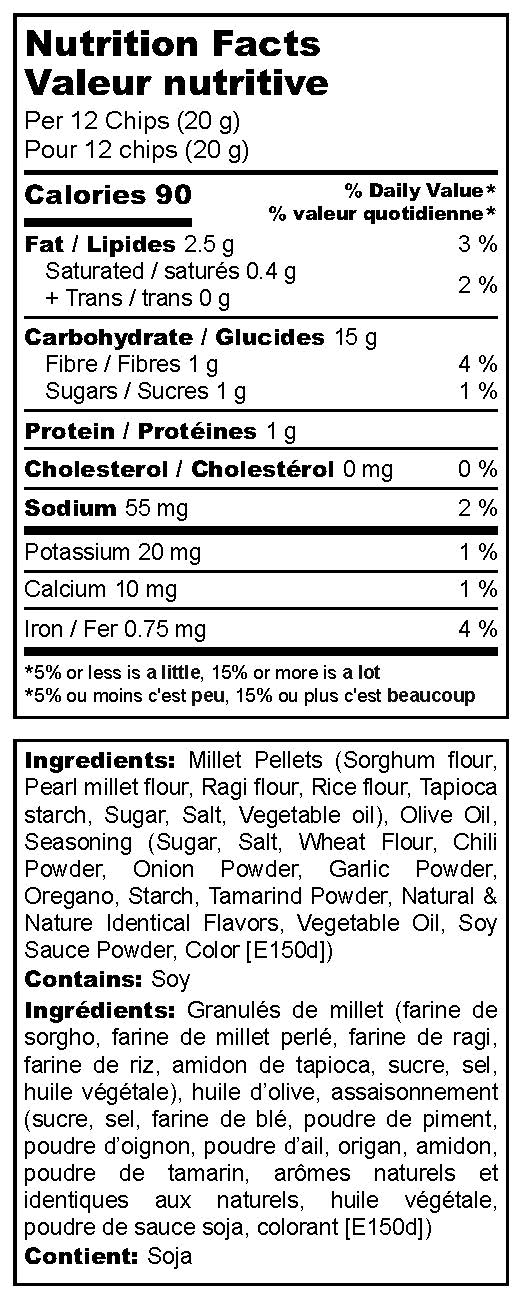 Not Ordinary Chips 16/85g Millets Pop Chips Chipotle