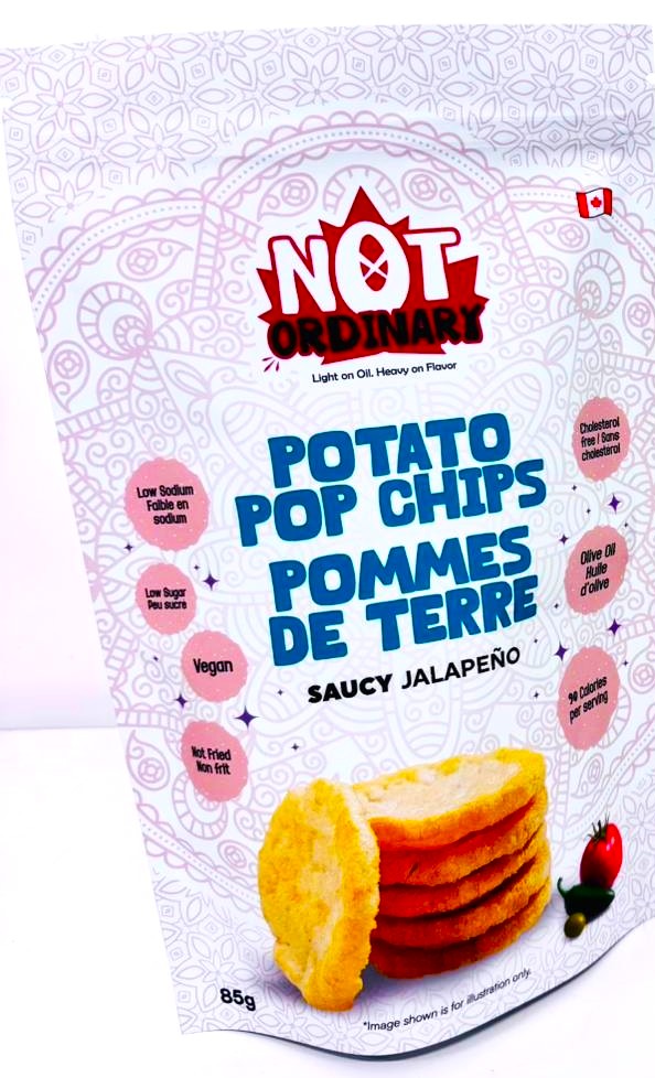Not Ordinary Chips 16/85g Potato Pop Chips Jalapeno