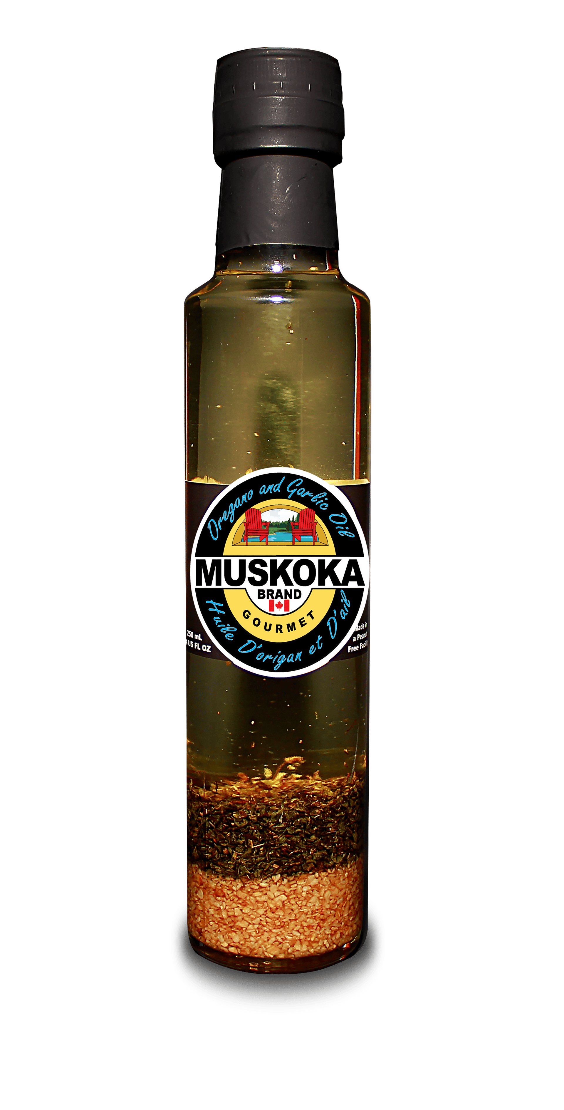 Muskoka Gourmet Oregano and Garlic Oil 12/250ml