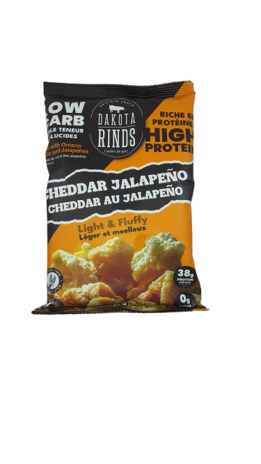Dakokta Pork Rinds Jalapeno Cheddar 12/50g