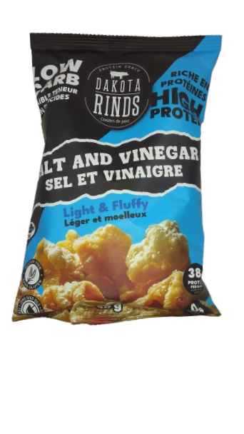 Dakota Pork Rinds Salt and Vinegar 12/50g