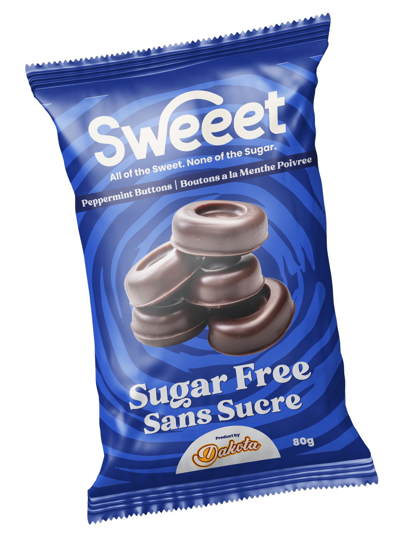 SWEEET Sugar Free Peppermint Buttons 10/80g