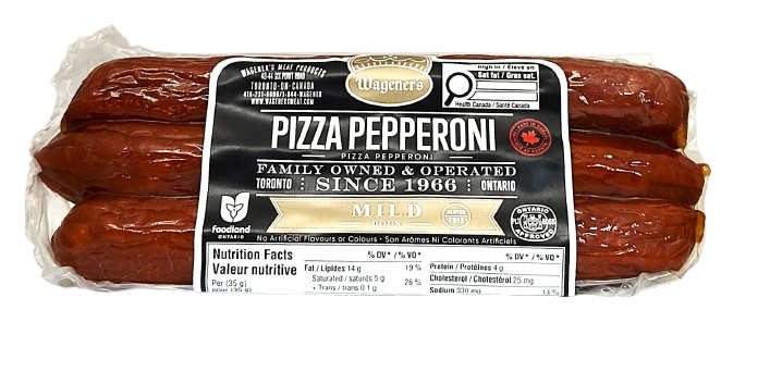 Wagener's Pizza Pepperoni Mild 3 in Package Sold by Unit