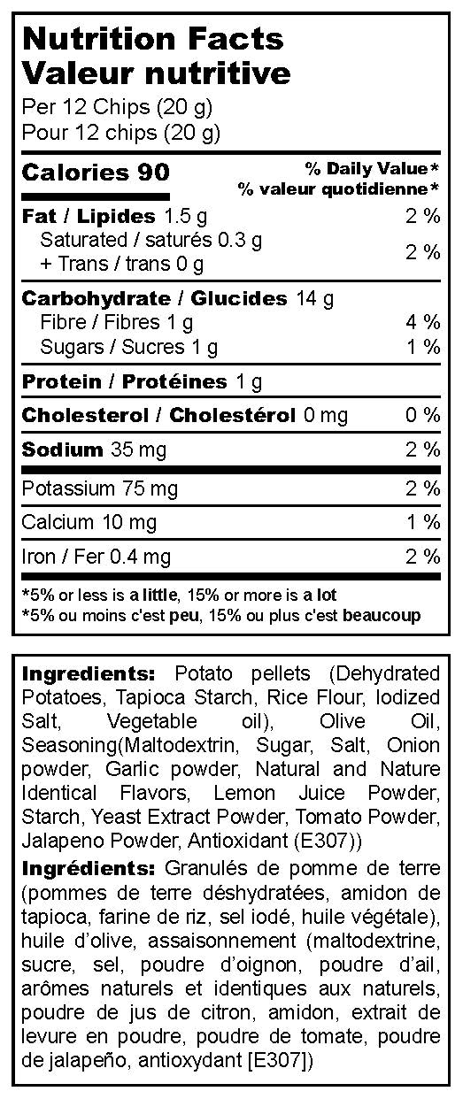 Not Ordinary Chips 16/85g Potato Pop Chips Jalapeno