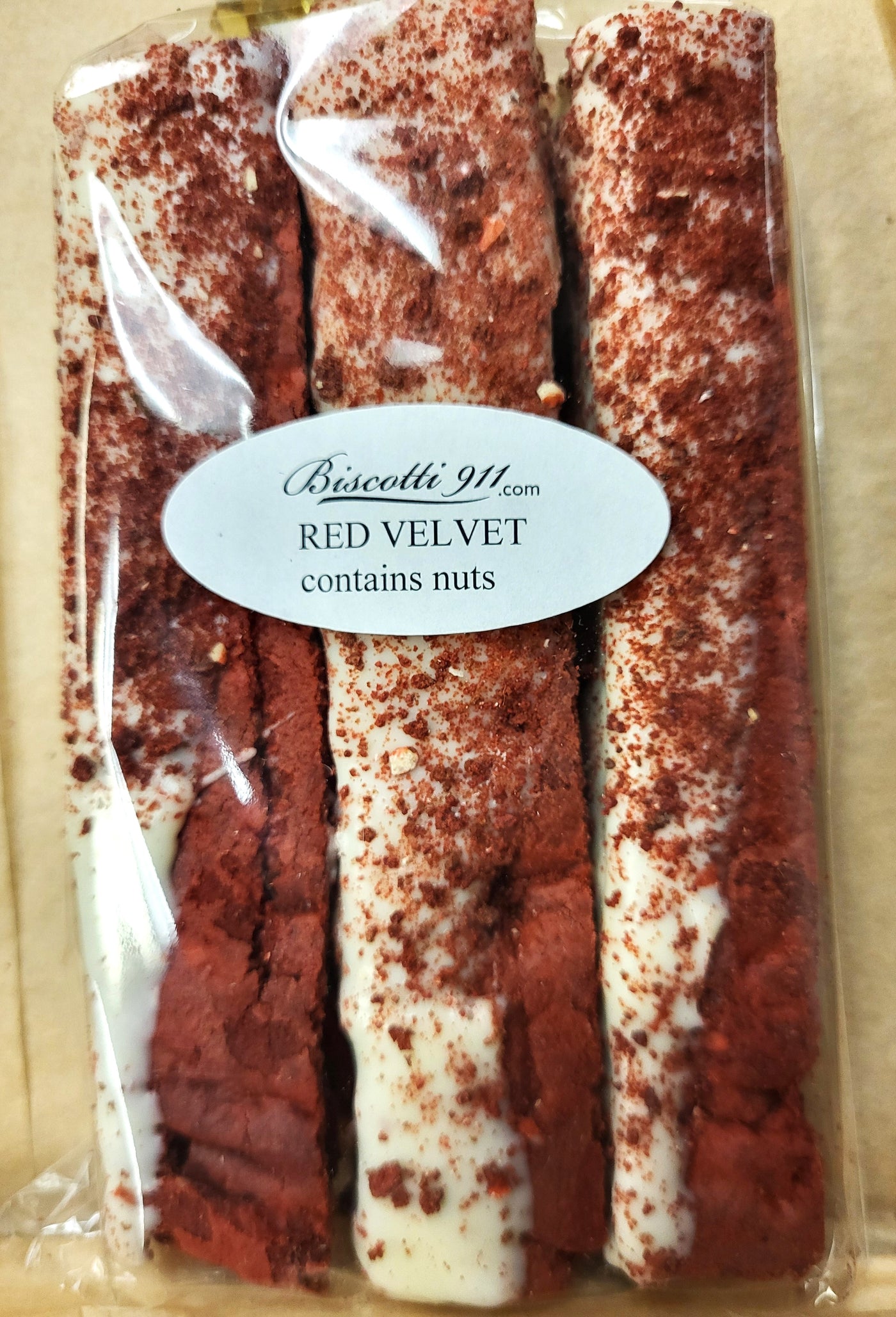 Mrs. B Biscotti 12/3 pack Red Velvet