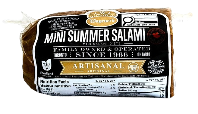 Wagener's Mini Summer Salami 400g Average Wt. Priced per Piece
