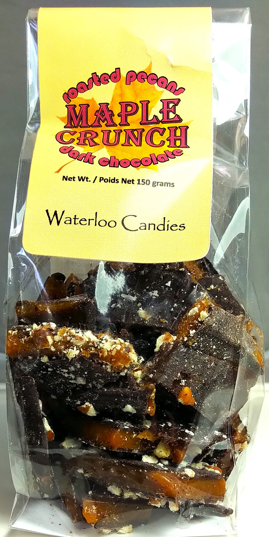 Waterloo Candies Dark Chocolate Maple Crunch 18/150g