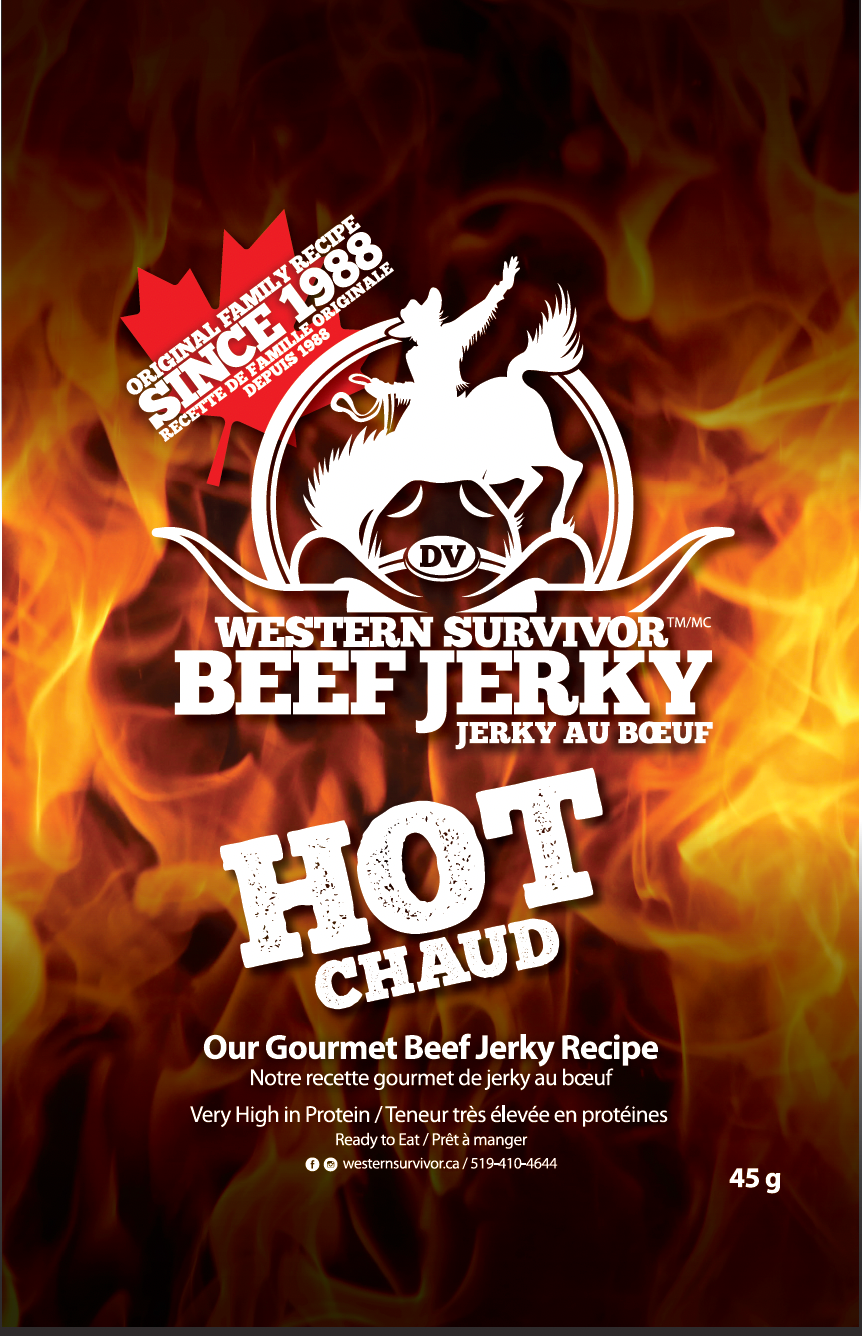 Western Survivor Beef Jerky Hot 12/45g