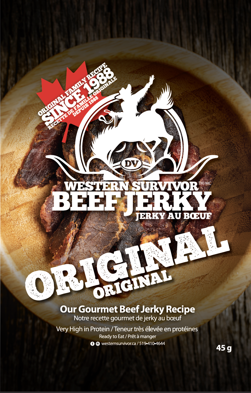 Western Suvivor Beef Jerky Original 12/45g