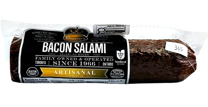 Wagener's Bacon Salami 250g Average Wt. Priced per Unit.