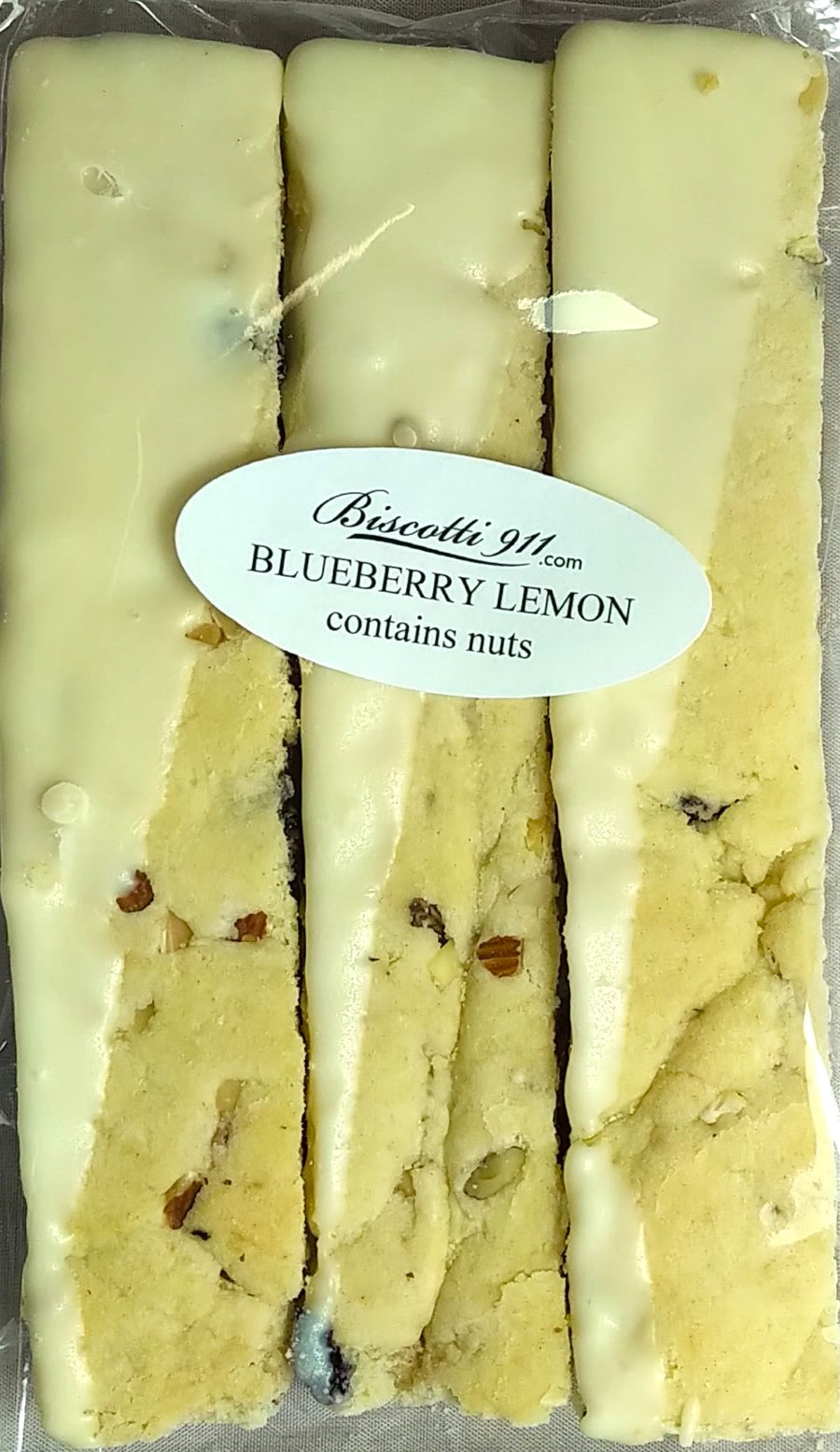 Mrs. B Biscotti Blueberry Lemon White Chocolate 12/3pack