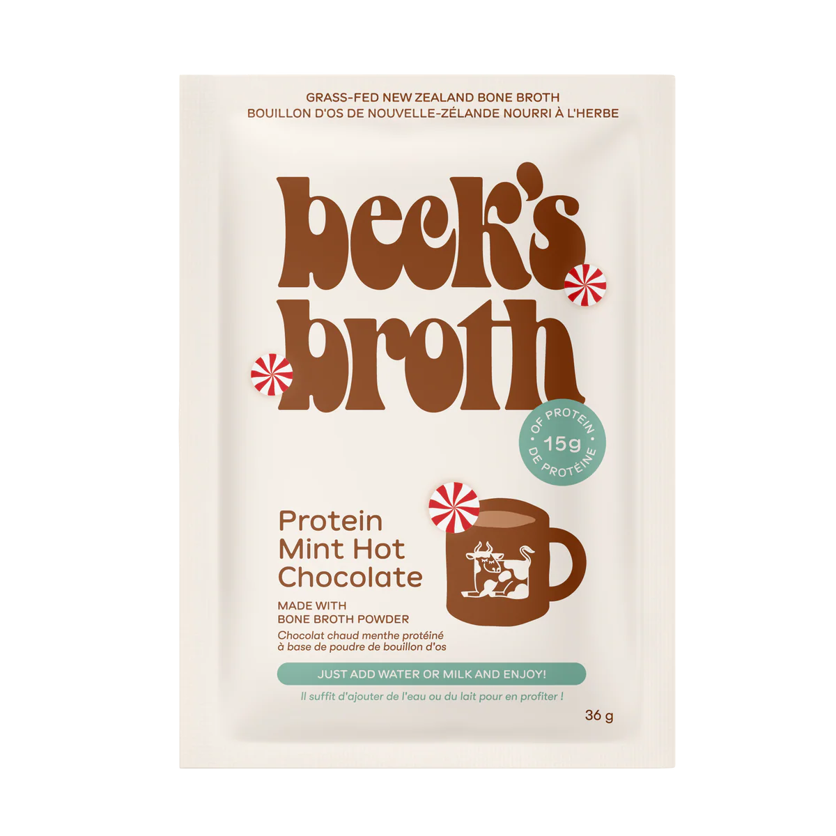 Beck's Broth Mint Hot Chocolate 12/36g