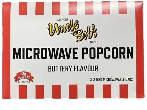 Uncle Bob's Microwave Popcorn 12/3/99g