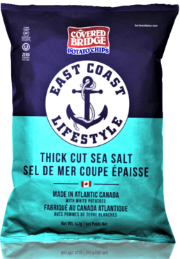 Covered Bridge East Coast Thick Cut Sea Salt Chips 12/142g