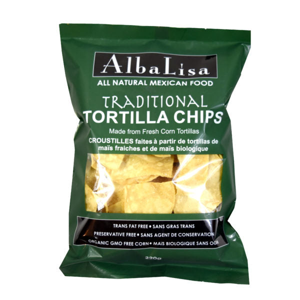 Alba Lisa Traditional Tortilla Chips 12/220g