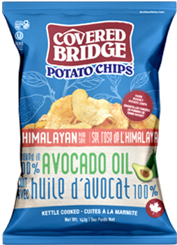 Covered Bridge Himalayan Salt Avocado Oil Chips 12/142g