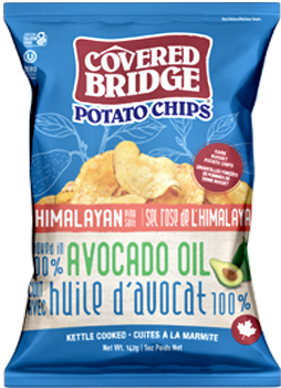 Covered Bridge Chips Himalayan Salt Avocado Oil 12/142g