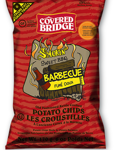 Covered Bridge BBQ Chips Small 24/60 g