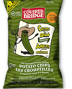Covered Bridge Creamy Dill Chips 12/170g