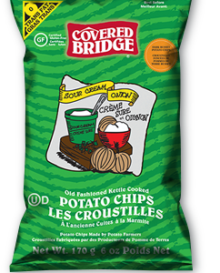 Covered Bridge Sour Cream and Onion Chips Small 24/60g