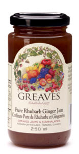 Greaves Rhubarb Ginger Jam 12/250ml