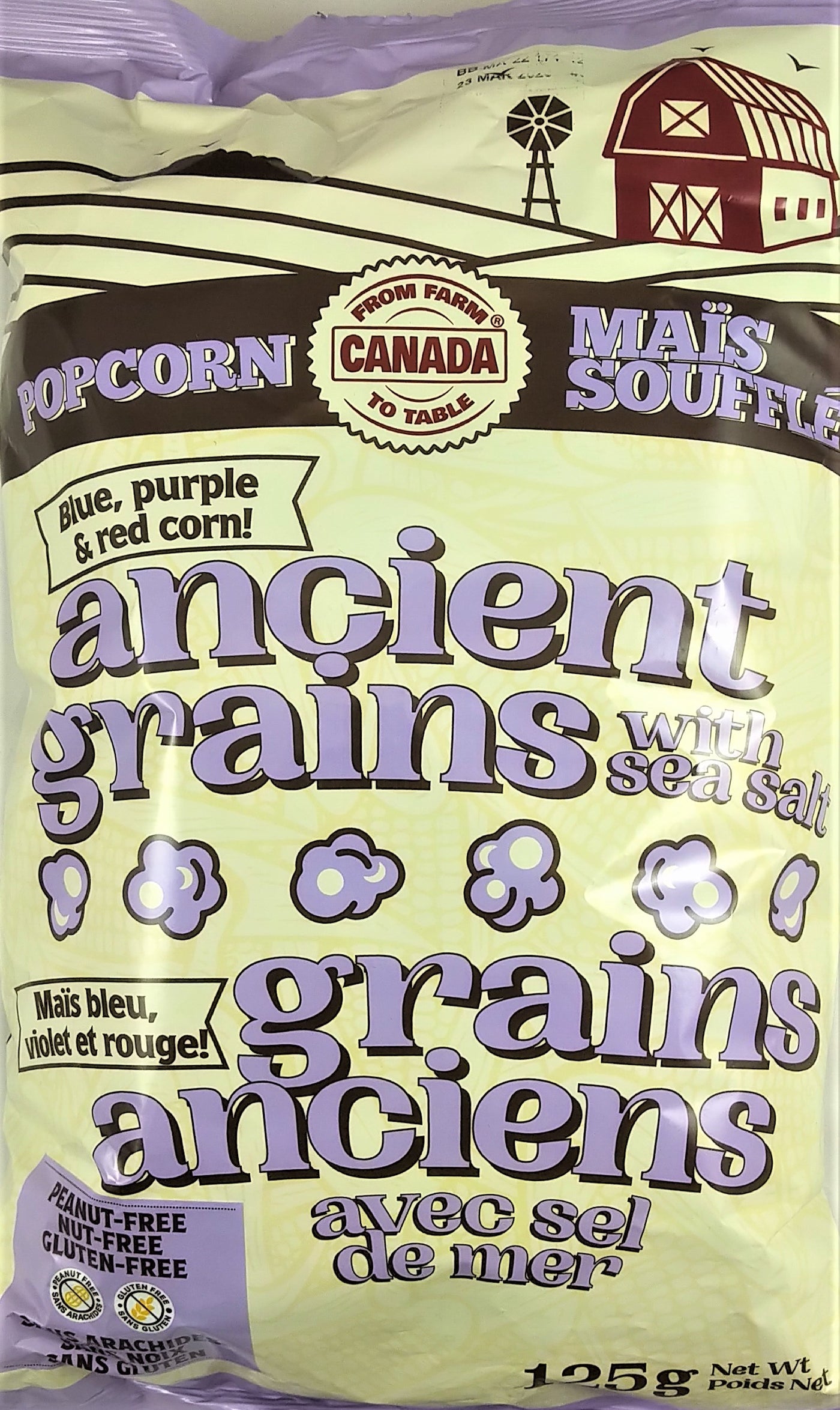 From Farm to Table Popcorn Ancient Grain 12/125