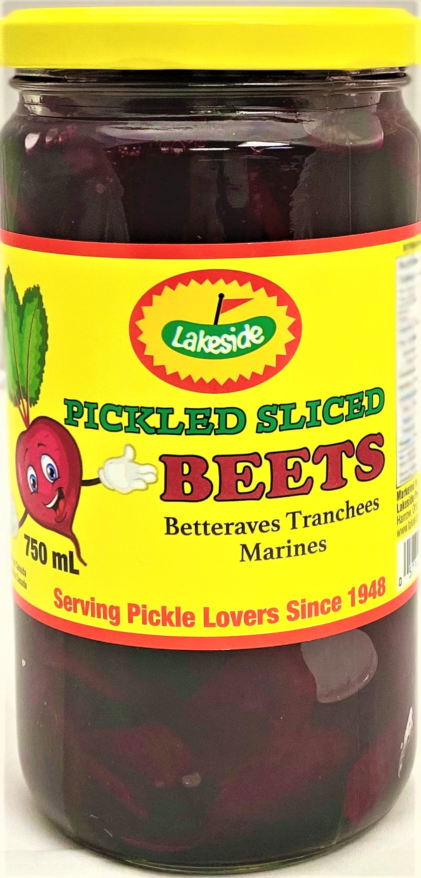Lakeside Pickled Beets 12/750ml